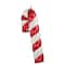 22" Shatterproof Candy Cane with Green Glitter Commercial Ornament